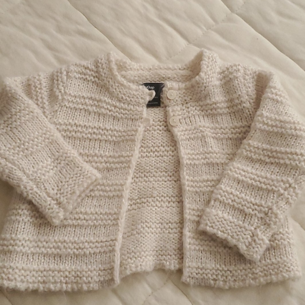 BABY Gap knitted sweater shrug cover mohair wool